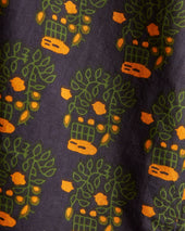 Trellis Block Print Short Sleeve Shirt