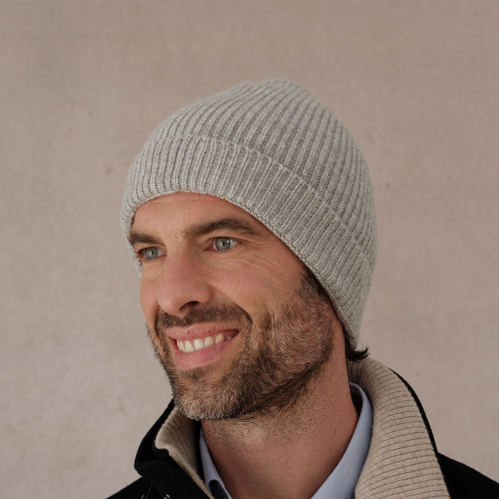 Gris Clair Bonnet 100 Cachemire