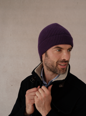 Violet Bonnet 100 Cachemire