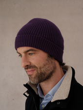 Violet Bonnet 100 Cachemire