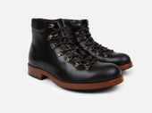 The HAROLD Hiking Boot - Horween Black Leather