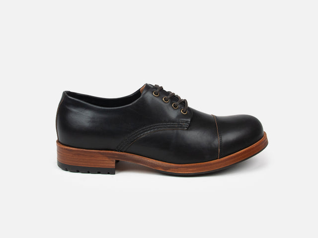 The CASTLETON Shoe - Horween Black Leather