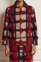 Clamp Dyed Kantha Jacket