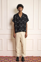 Beaded Silk Shirt