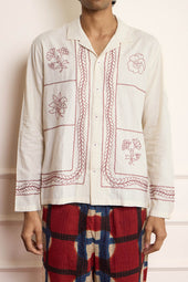 Floral Embroidered Shirt