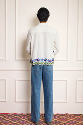Linen Beaded Shirt