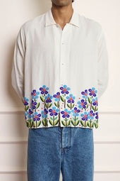 Linen Beaded Shirt