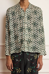 Beaded Linen Shirt