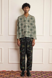 Beaded Linen Shirt