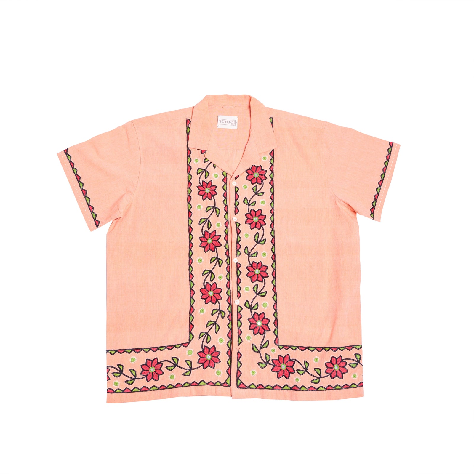 Kutchi Embroidered Shirt Short Sleeve