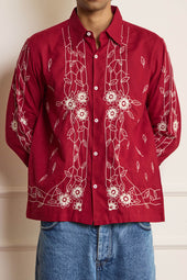 Tea Towel Embroidered Shirt