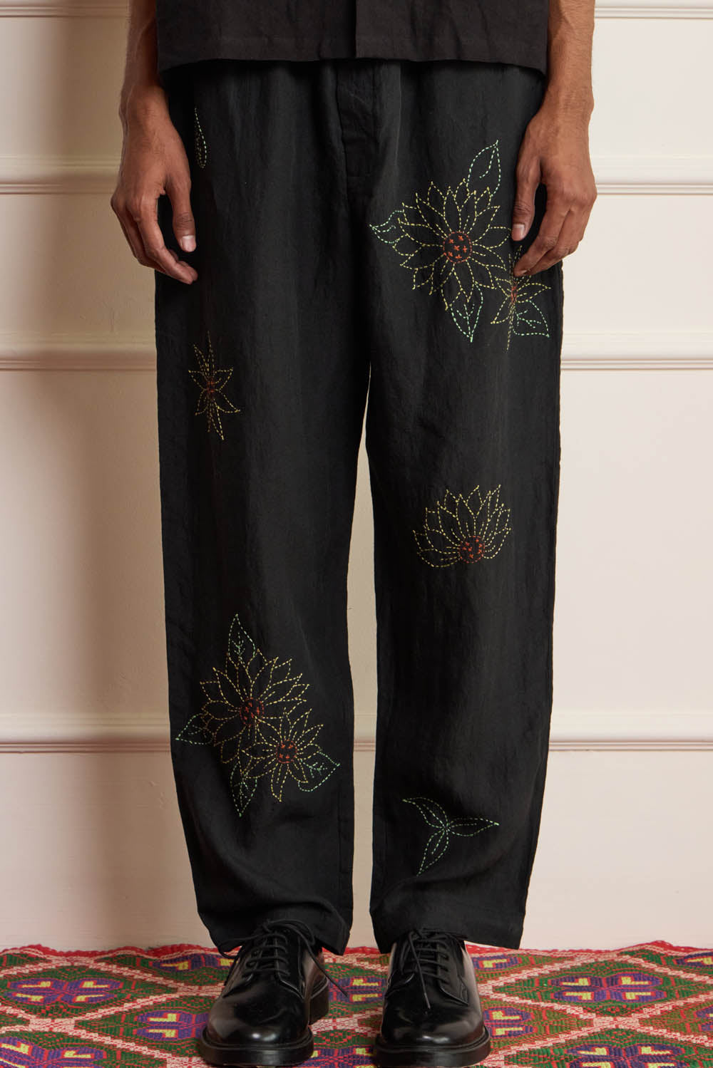 Kantha Embroidered Pants