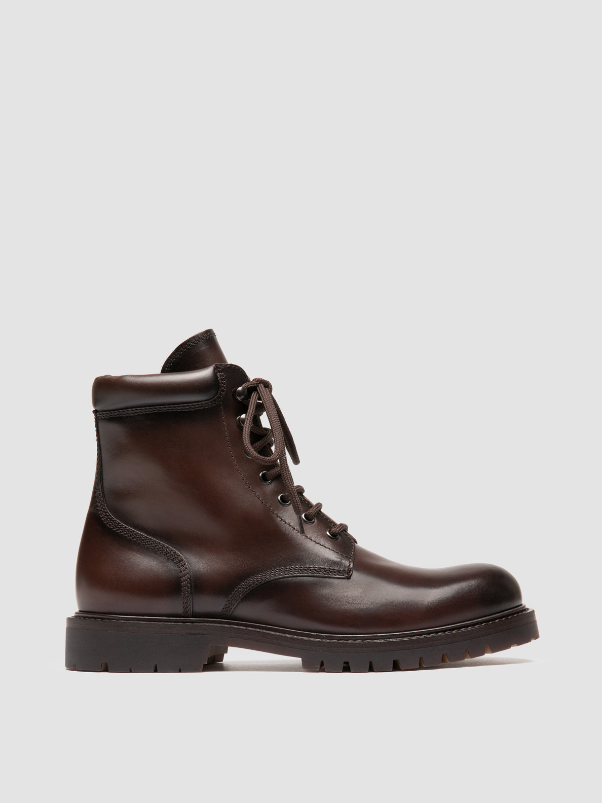 Boss 002 Leather Lace Up Boots
