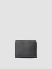 BOUDIN 02 - Black Leather Bifold Wallet