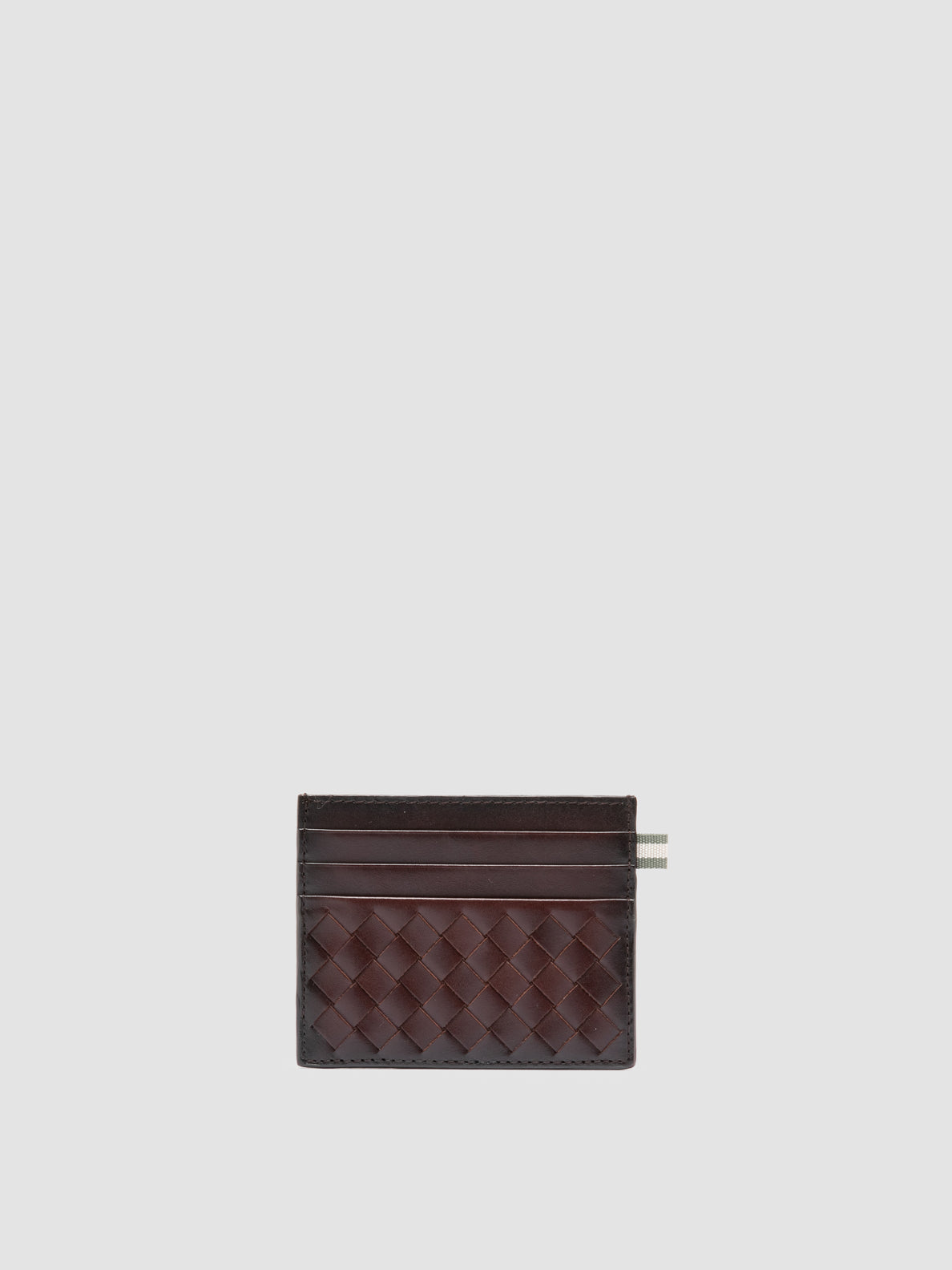 Boudin 122 Woven Leather Card Holder