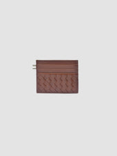 Boudin 122 Woven Leather Card Holder
