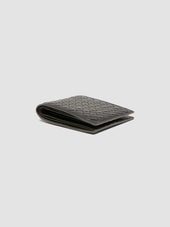 Boudin 123 Green Woven Leather Bifold Wallet