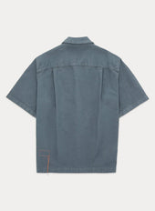 Bowling Camicia In Cotone Manica Corta