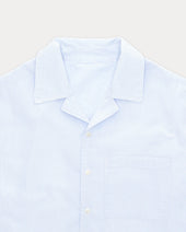 Bowling Camicia In Lino Manica Corta