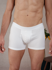 Boxer Blanc Coton Biologique