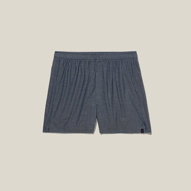 Classic Fit Boxer Indigo Slub