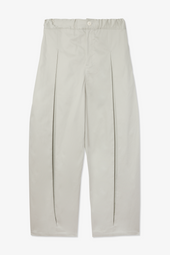 Box Pleat Trouser - Ivory
