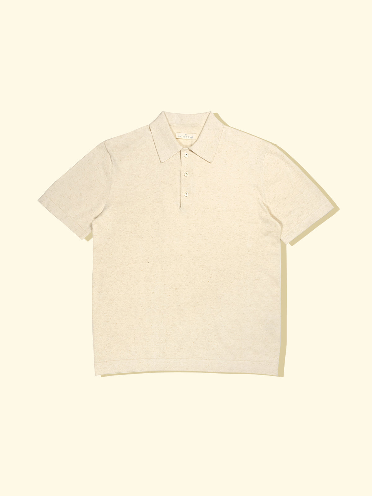 Linen Cotton Knitted Short Sleeve Polo The Anthology
