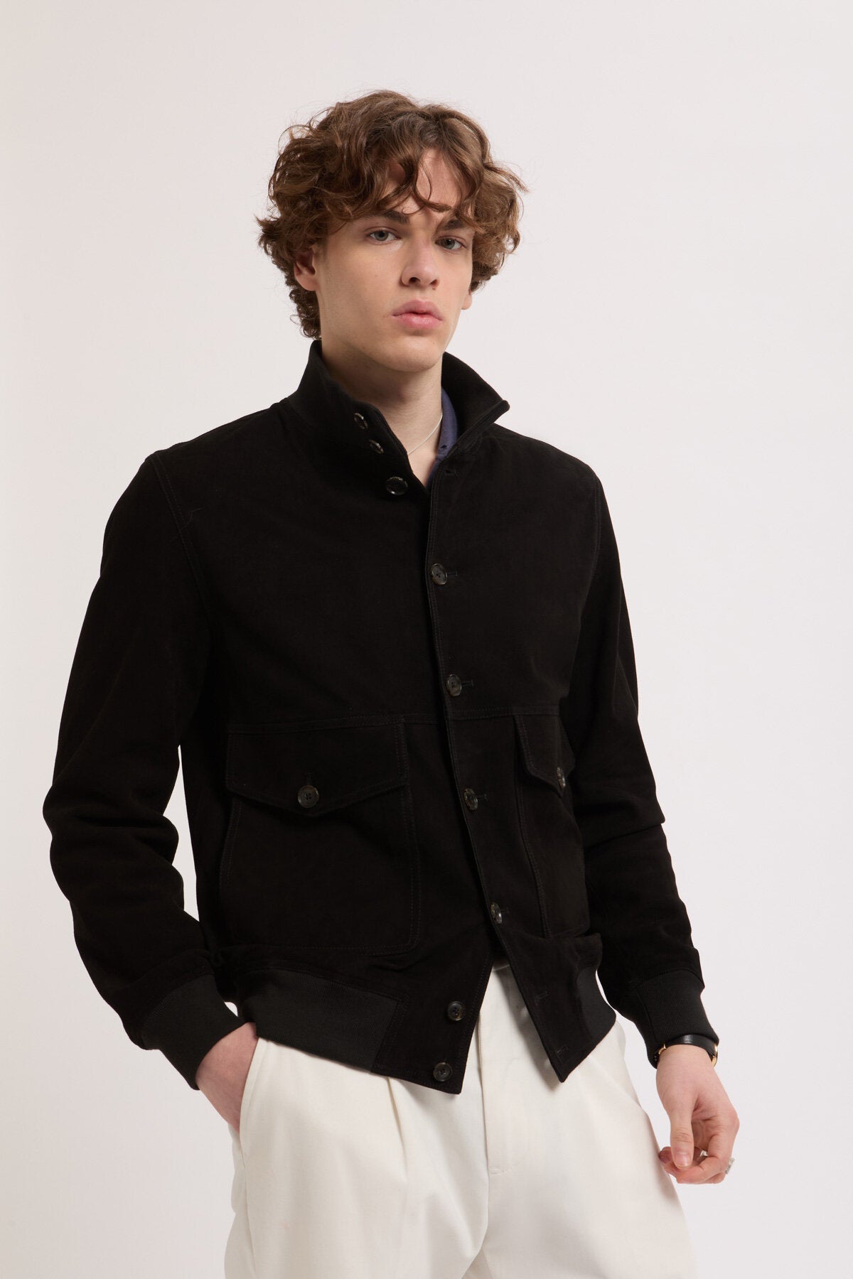 Suede Blouson