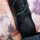 Noir Gris Chevrons Fil D Cosse
