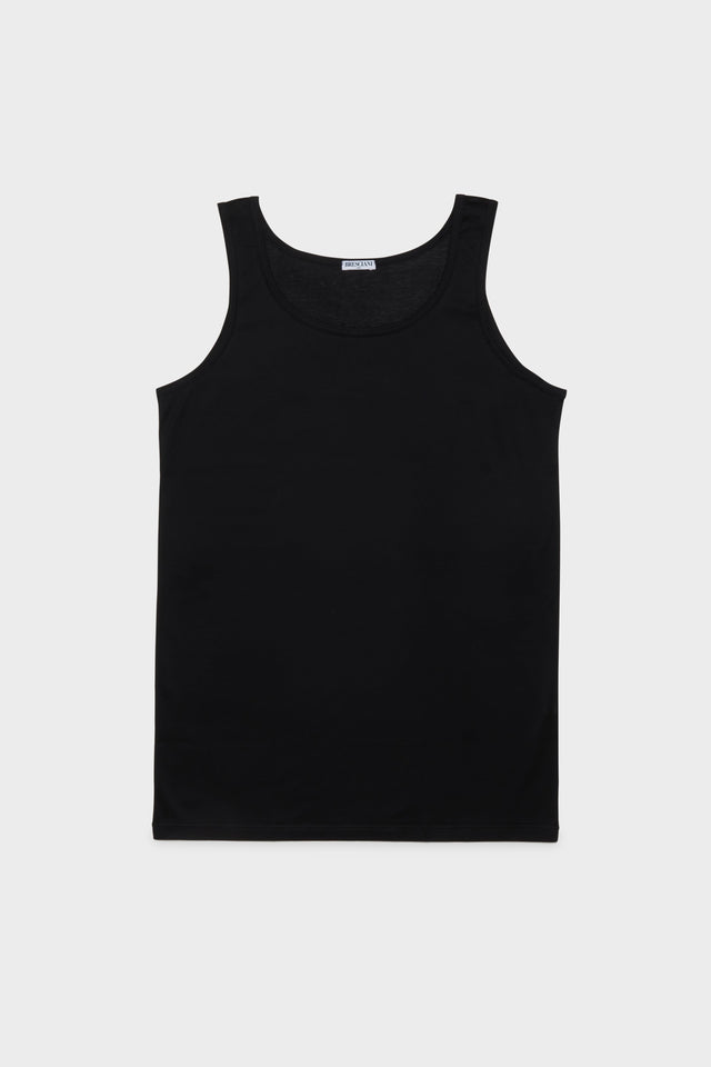 CANOTTA. 100% COTONE, BLACK.
