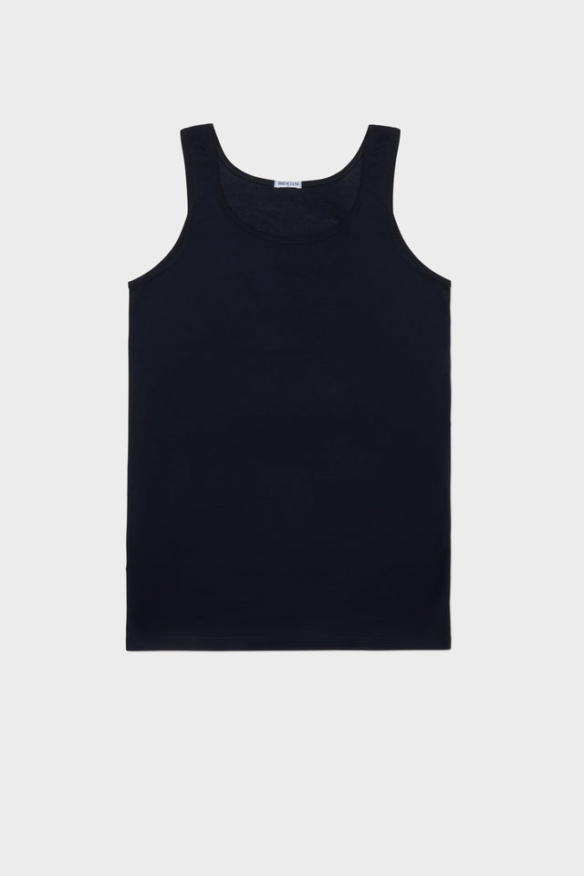 CANOTTA. 100% COTONE, NAVY.