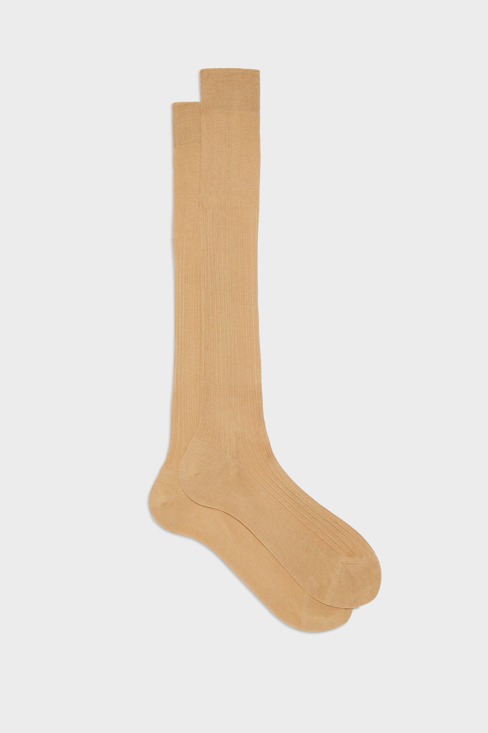Calza Cesare 100 Cotone Tinta Unita Beige