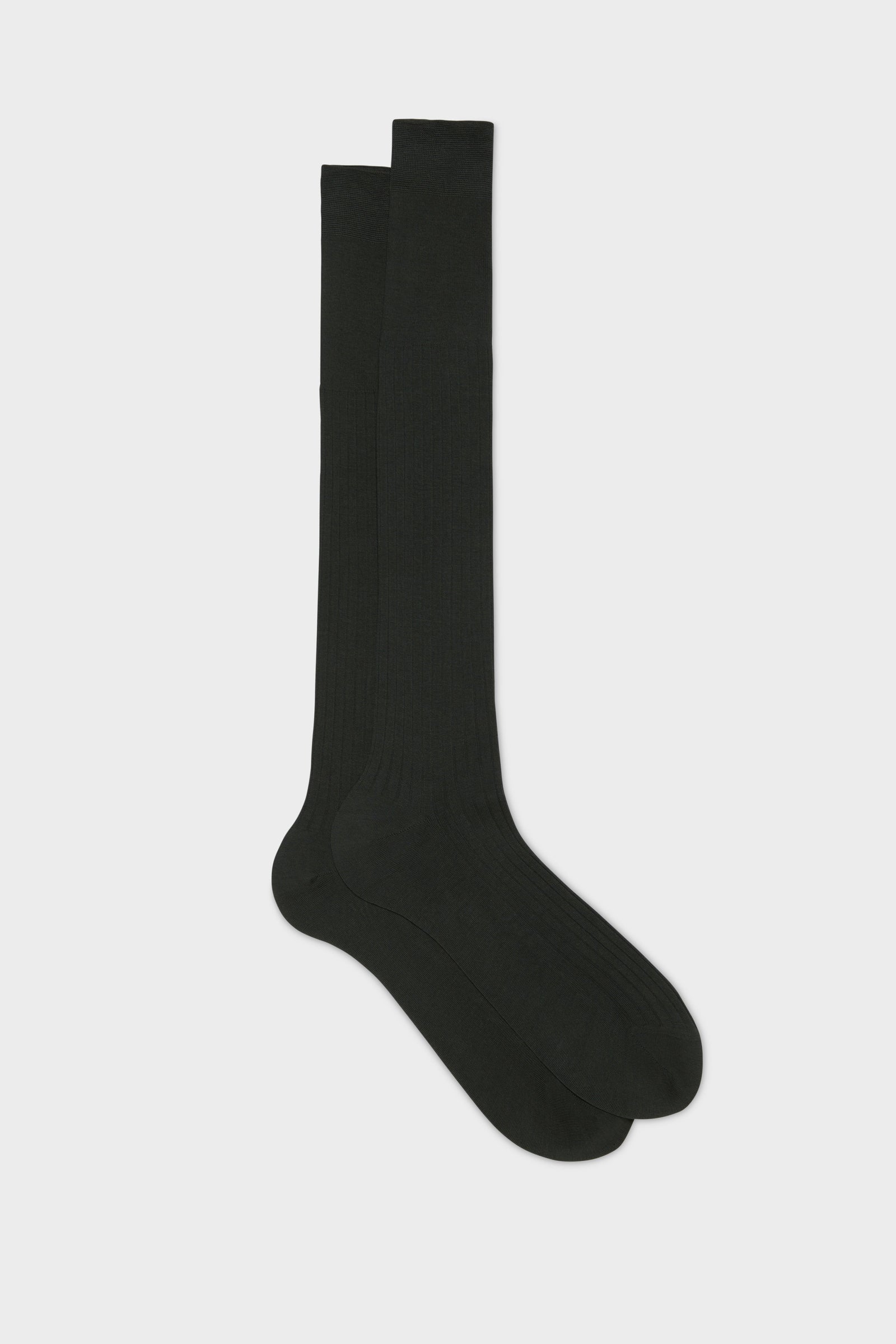 Calza Cesare 100 Cotone Tinta Unita Dark Brown