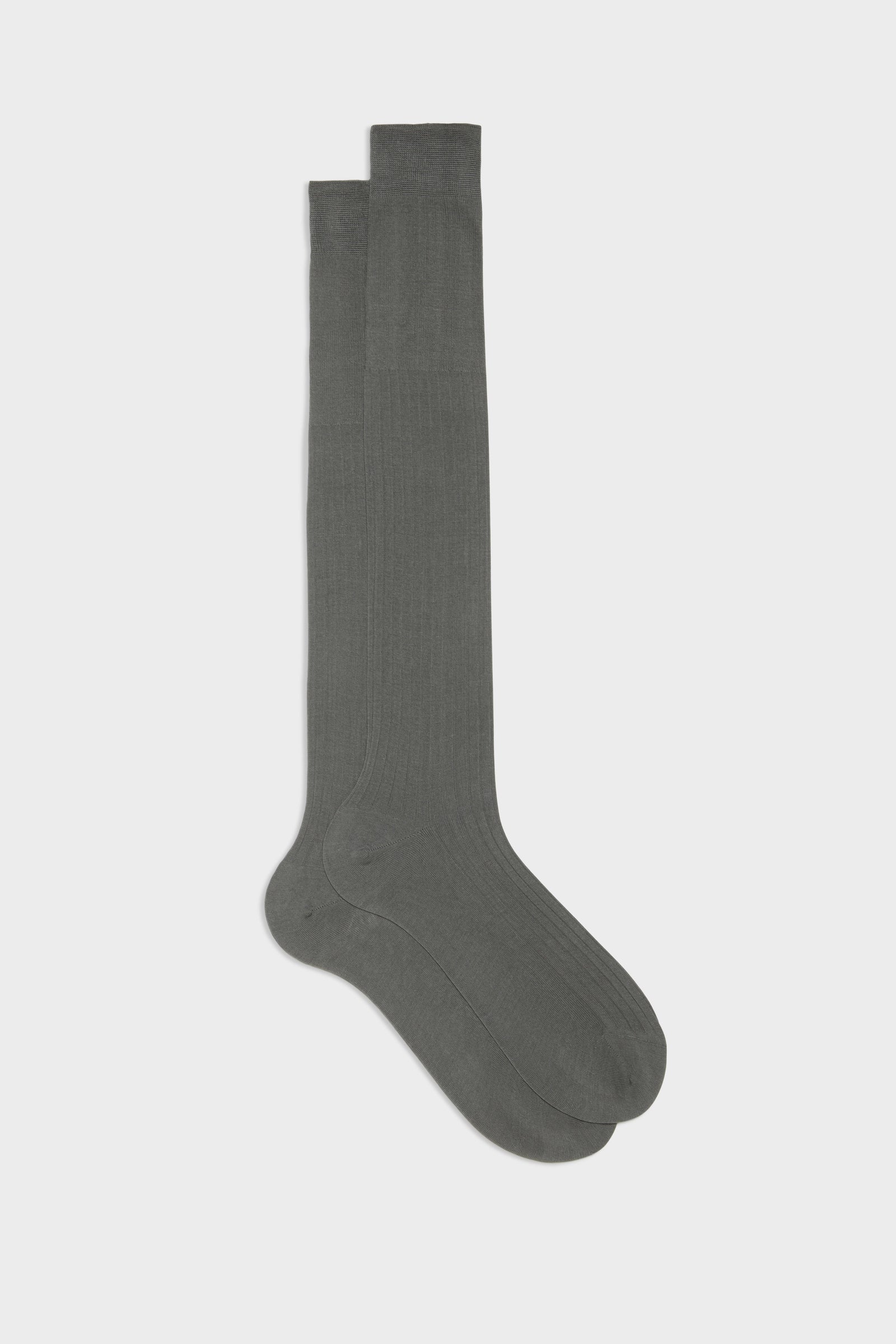 Calza Cesare 100 Cotone Tinta Unita Medium Grey