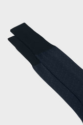 Calza Fabio 100 Cotone Pois Blue