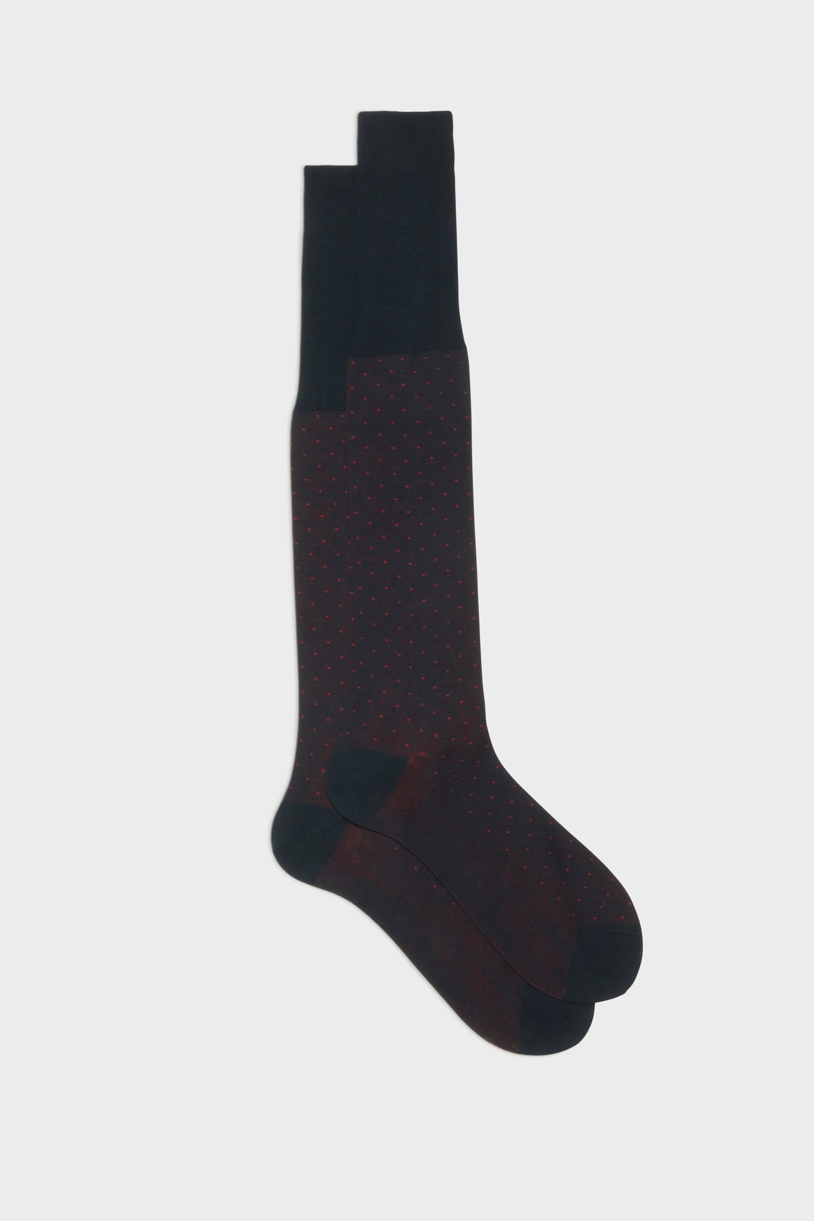 Calza Fabio 100 Cotone Pois Red