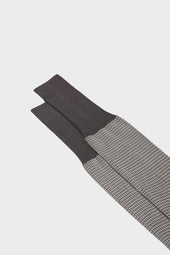 Calza Leo 100 Cotone Pied De Poule Grey