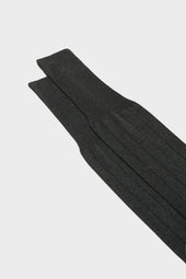 Calza Leone 100 Cotone Gessato Dark Grey