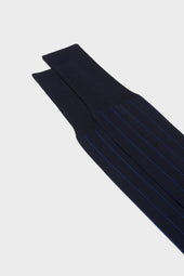 Calza Leone 100 Cotone Gessato Royal