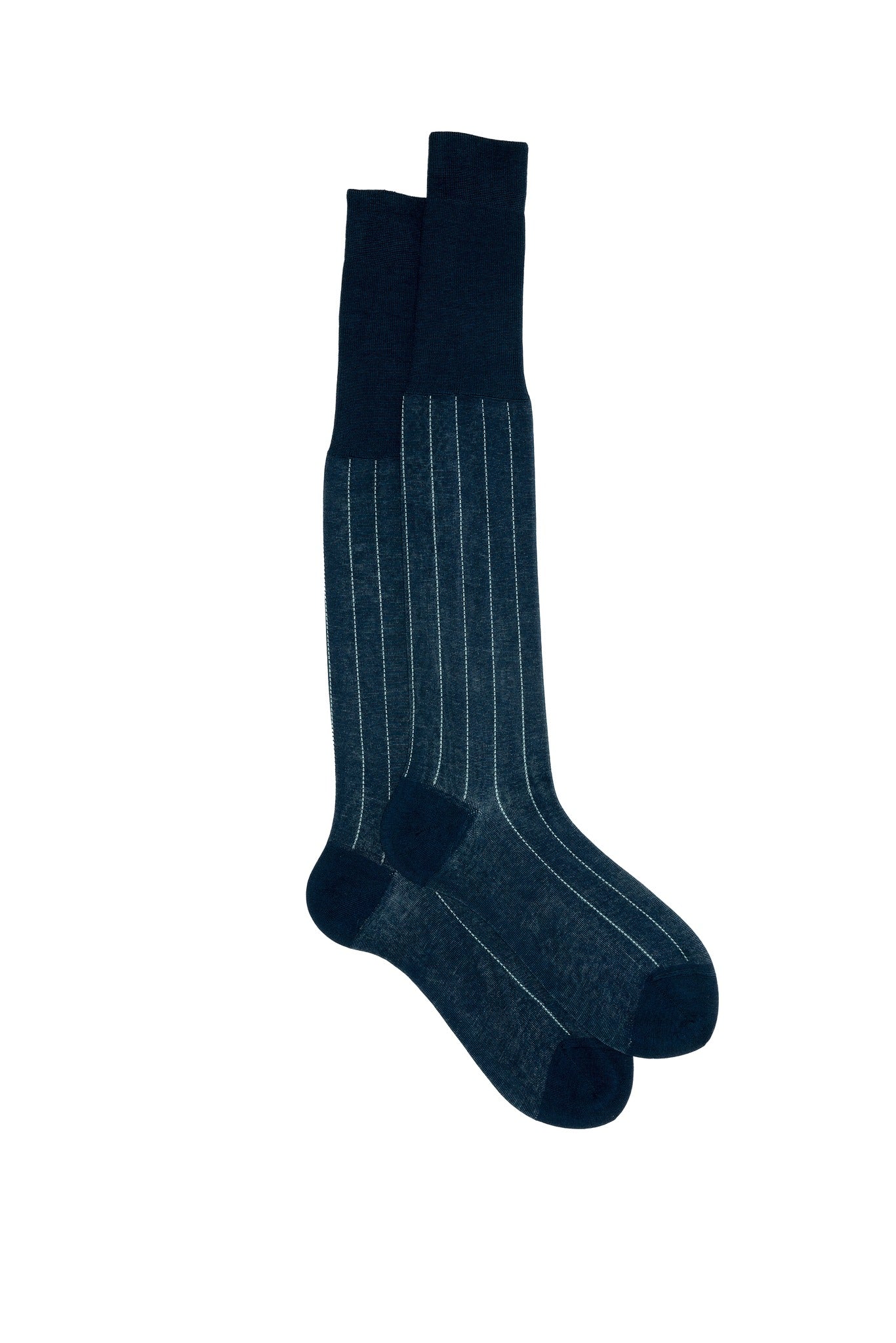 Calza Leone 100 Cotone Gessato Light Green Peacock