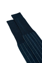 Calza Leone 100 Cotone Gessato Light Green Peacock