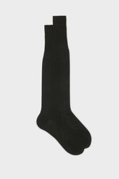 CALZA LORENZO. 100% COTONE, TINTA UNITA, DARK BROWN.
