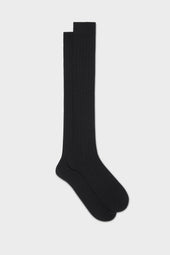 CALZA LUPO. 90% LANA 10% POLIAMMIDE. BLACK.