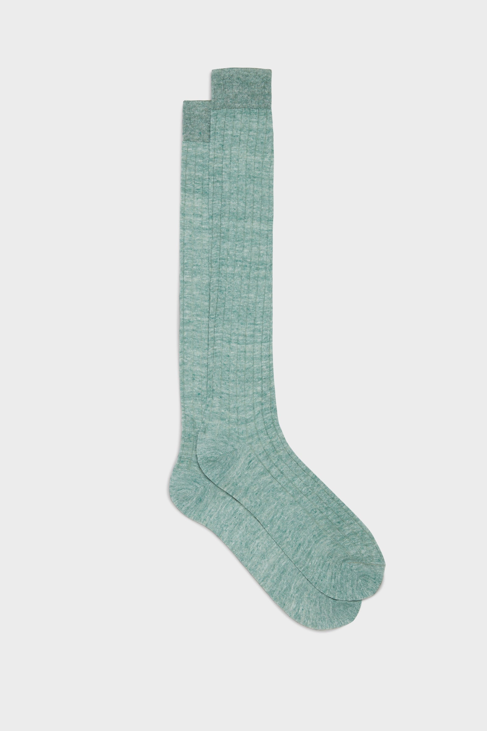 Calza Valerio 90 Lino 10 Nylon Tinta Unita Green