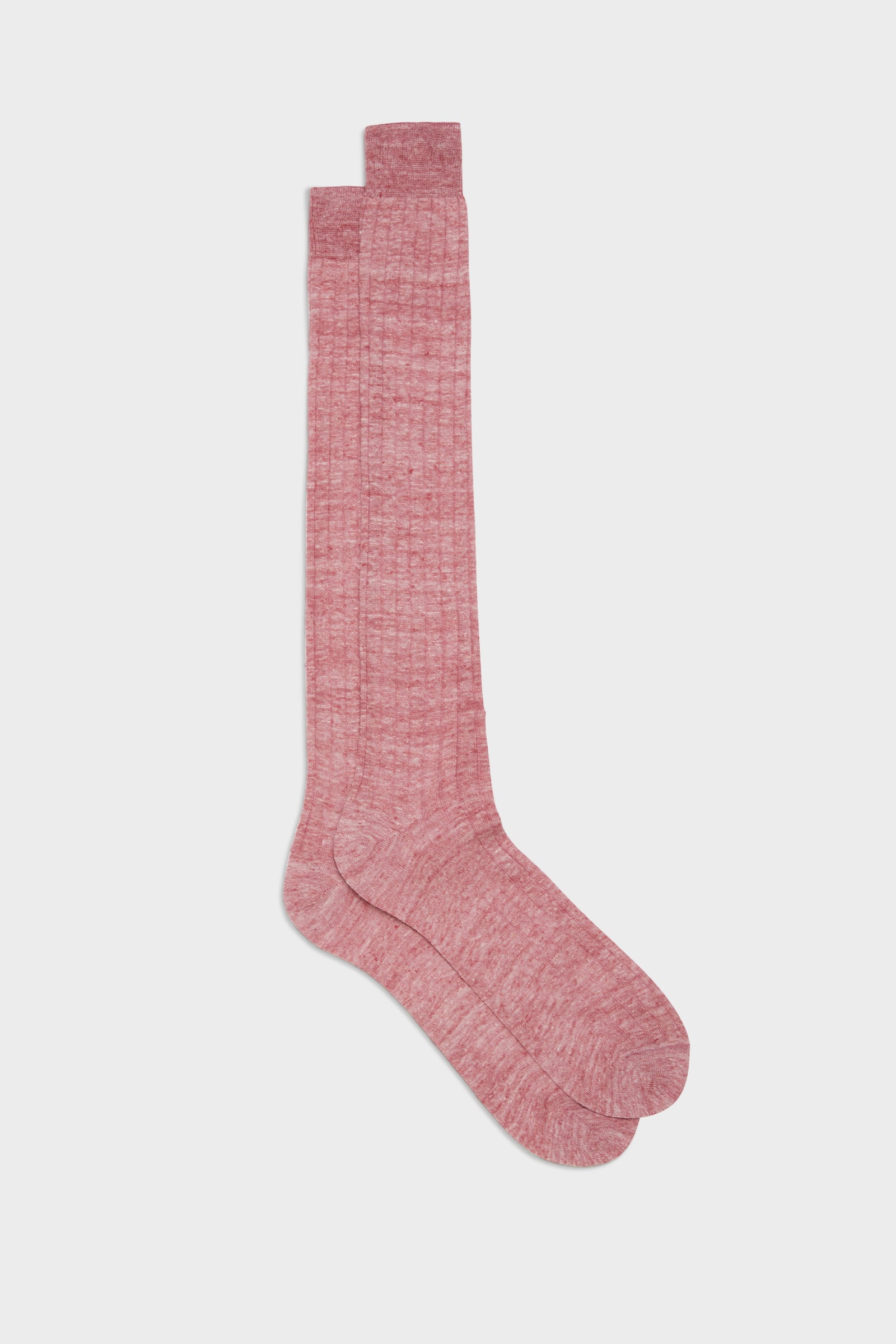 Calza Valerio 90 Lino 10 Nylon Tinta Unita Red