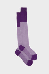 CALZA ENEA, 100% COTONE, PURPLE.