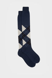 CALZA LUCA, 100% COTONE, BLUETTE.