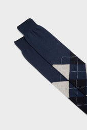 Calza Luca 100 Cotone Bluette