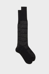 CALZA DIVINA COMMEDIA. 100% COTONE, BLACK.