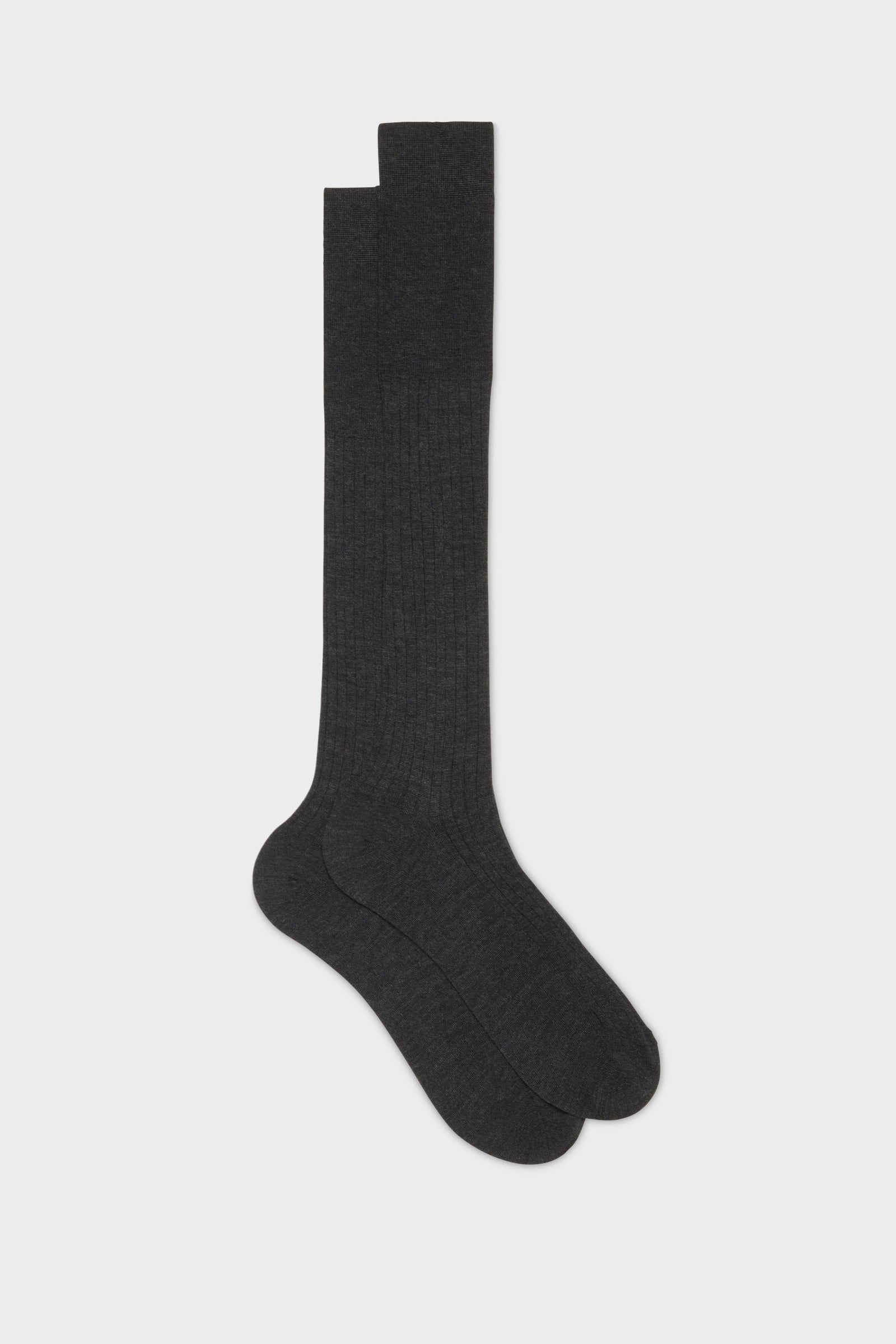Calza Quirinale 70 Cashmere 30 Seta Dark Grey